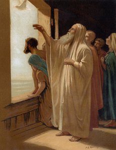 Noah sender ut duen under vannflommen